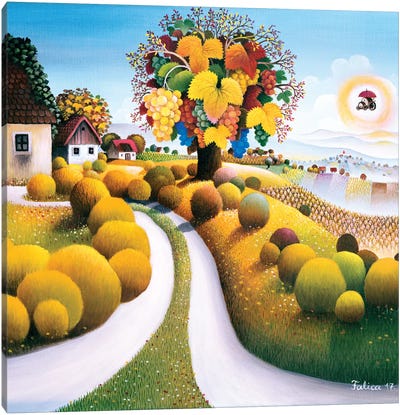Lavish Autumn Canvas Art Print - Josip Falica