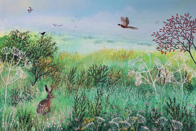 Across Misty Meadow by Jo Grundy framed wall art