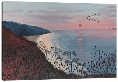 Ocean Dusk Canvas Art Print - Jo Grundy