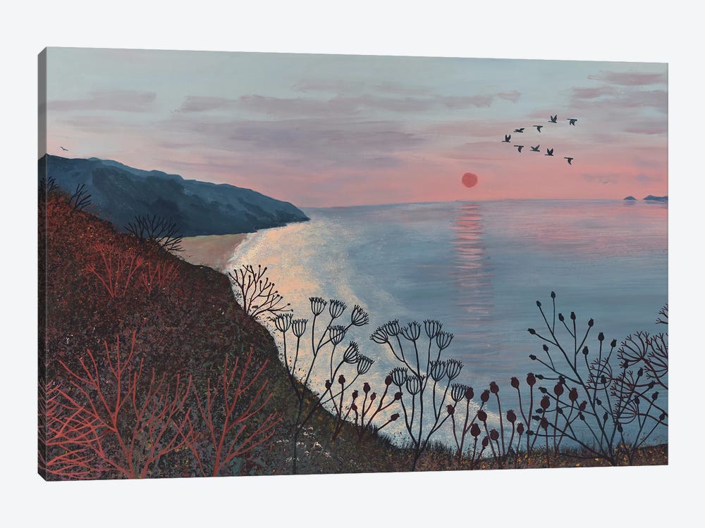 Ocean Dusk by Jo Grundy 1-piece Canvas Print