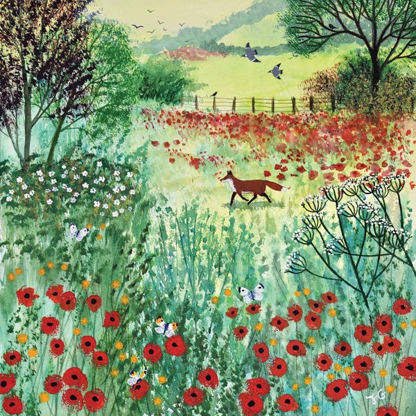 Jo Grundy: Across Poppy Meadow by Jo Grundy