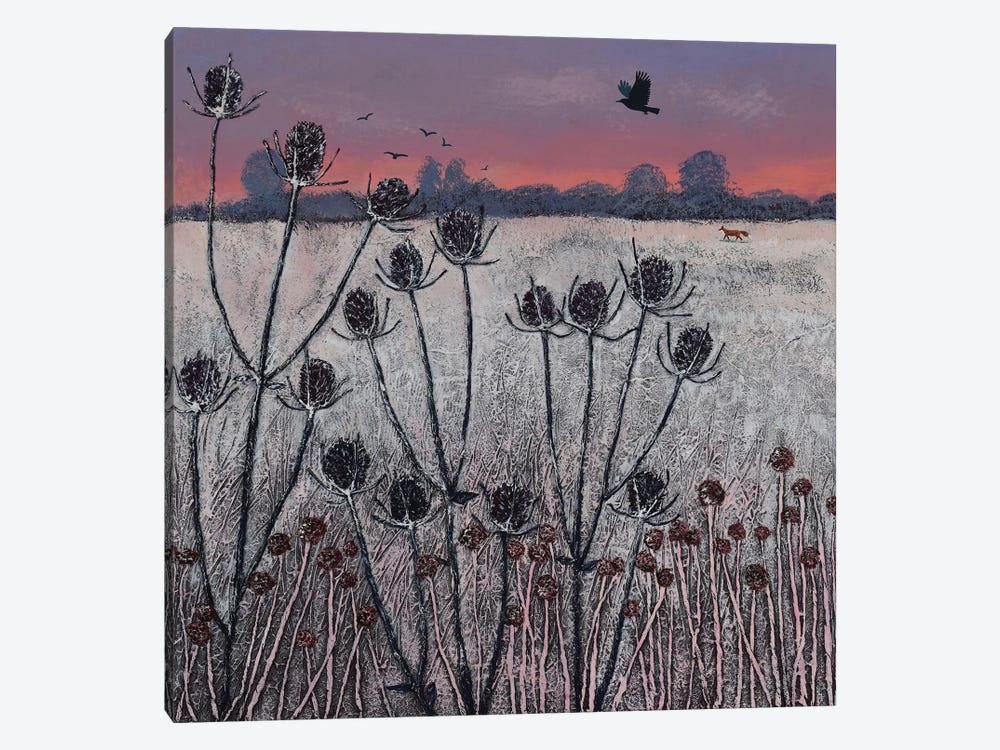 Winter Teasels by Jo Grundy 1-piece Canvas Art Print
