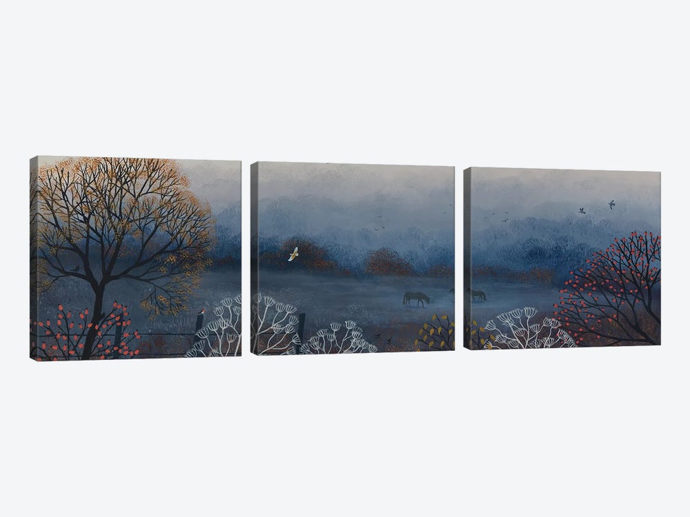 Morning Fog by Jo Grundy 3-piece Canvas Artwork