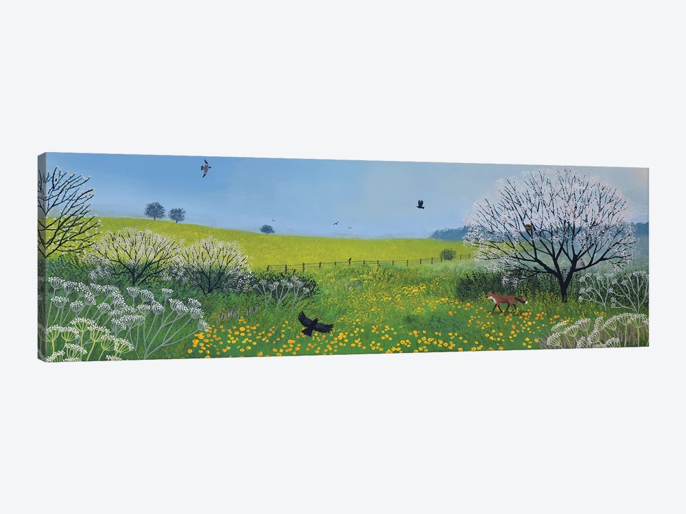 Buttercups And Blossom by Jo Grundy 1-piece Canvas Art