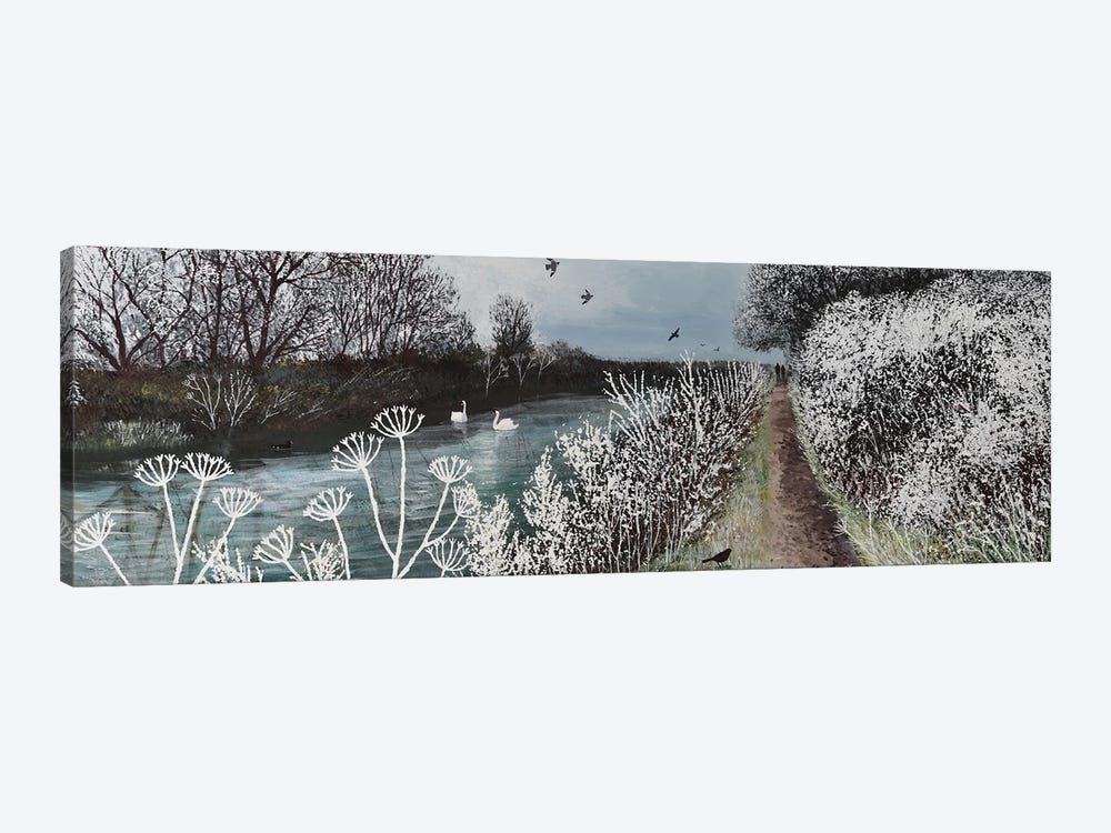 Winter Towpath by Jo Grundy 1-piece Canvas Art