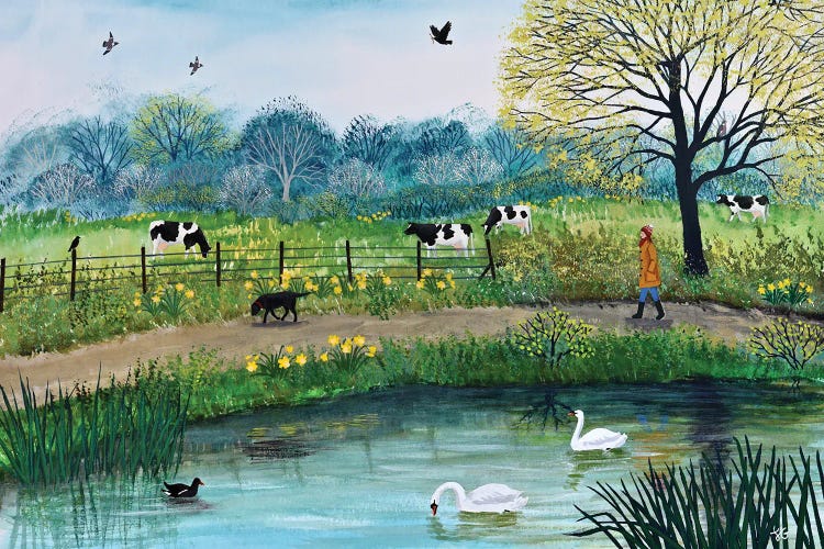 River Walk by Jo Grundy canvas print