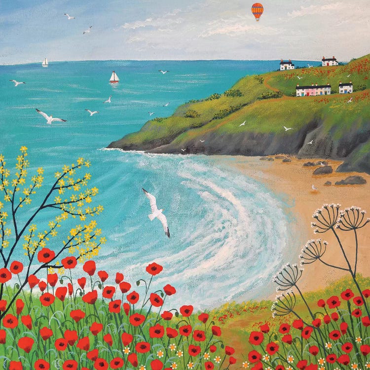 The Path To Poppy Bay by Jo Grundy wall art