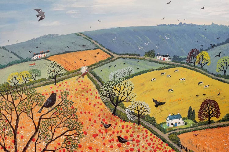 The View From Poppy Hill by Jo Grundy wall art