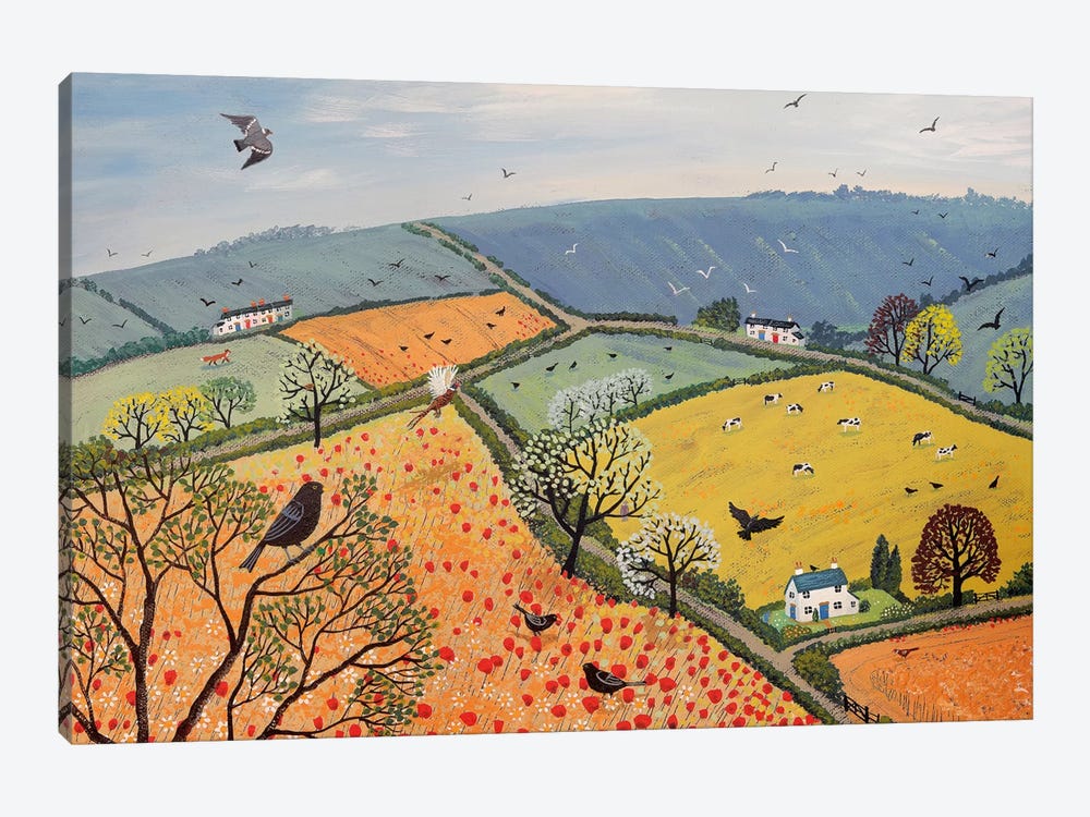 The View From Poppy Hill by Jo Grundy 1-piece Canvas Wall Art