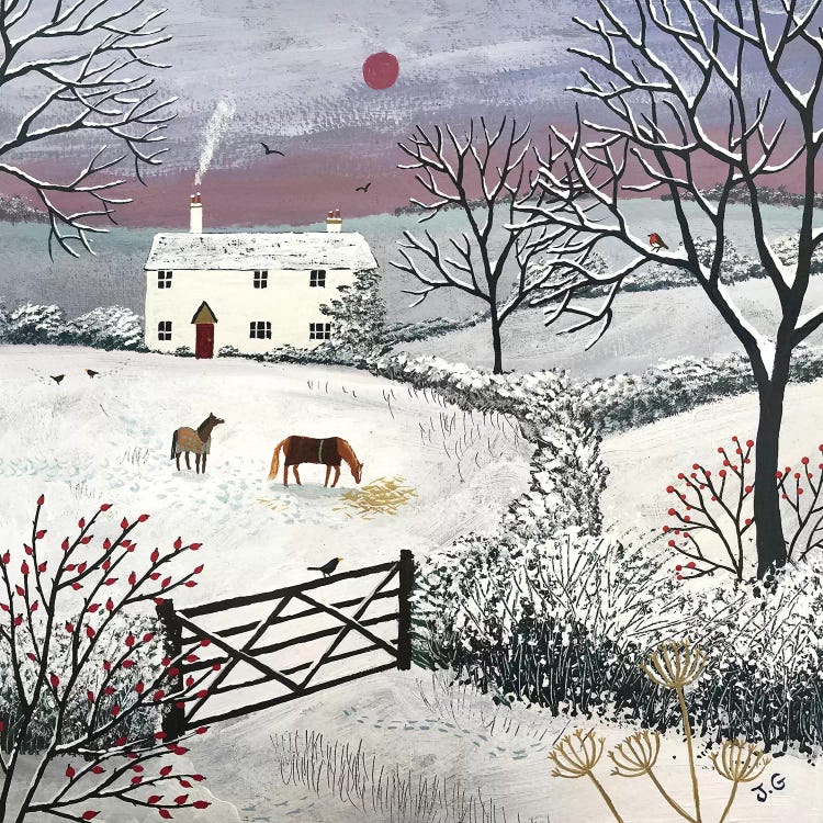 Winter Grazing by Jo Grundy wall art