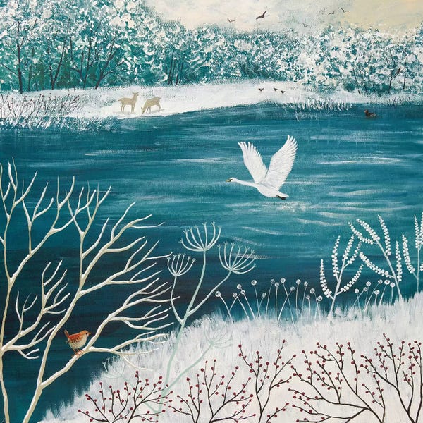 Jo Grundy: Across Winter Lake by Jo Grundy