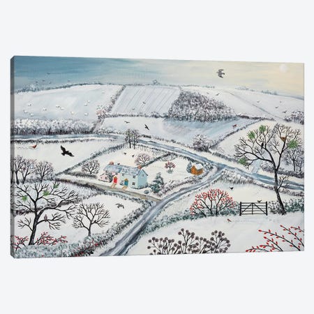 Winter Hills Canvas Print #JOG20} by Jo Grundy Canvas Art Print