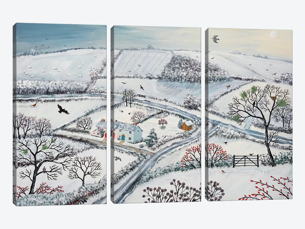 Winter Hills by Jo Grundy 3-piece Canvas Art Print