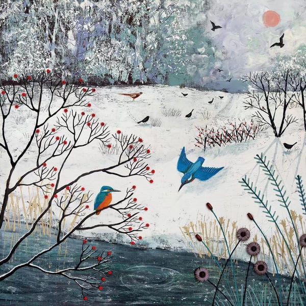 Jo Grundy: Winter Kingfishers by Jo Grundy