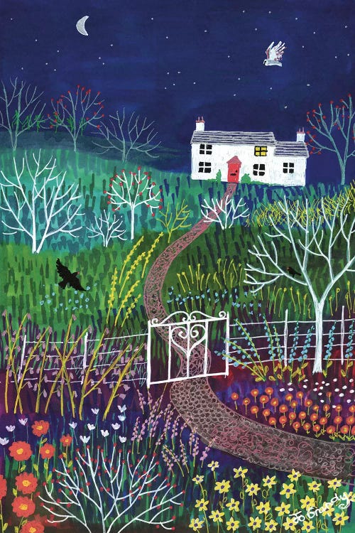 Moonlight Garden by Jo Grundy wall art