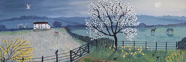 Floral & Botanical: Spring Moon by Jo Grundy