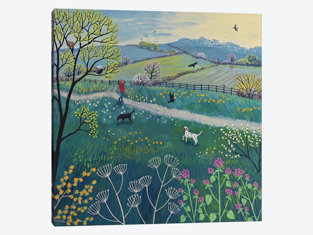 Spring Walk by Jo Grundy 1-piece Art Print