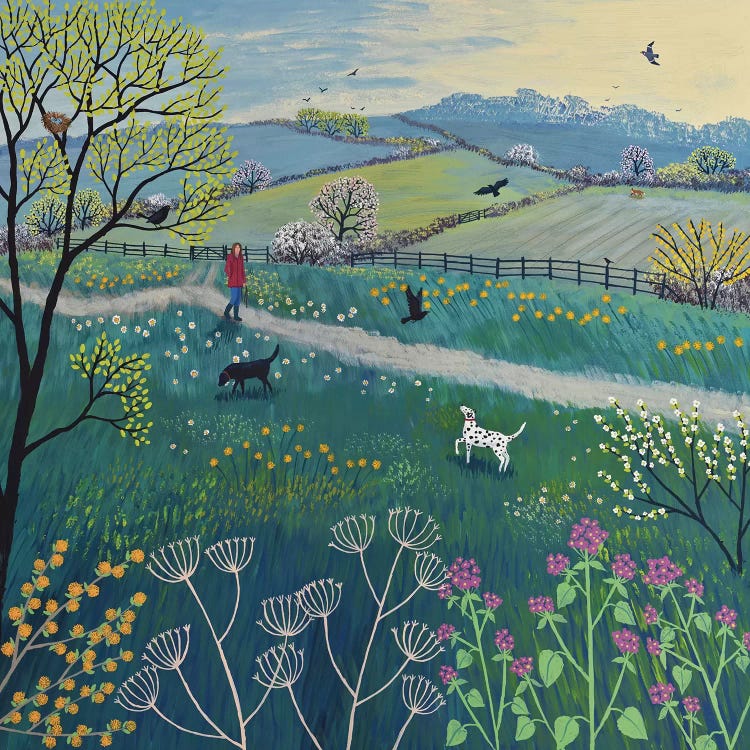 Spring Walk by Jo Grundy wall art