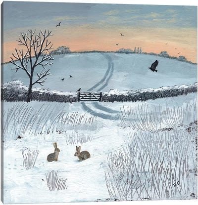 Winter Dawn Canvas Art Print - Jo Grundy
