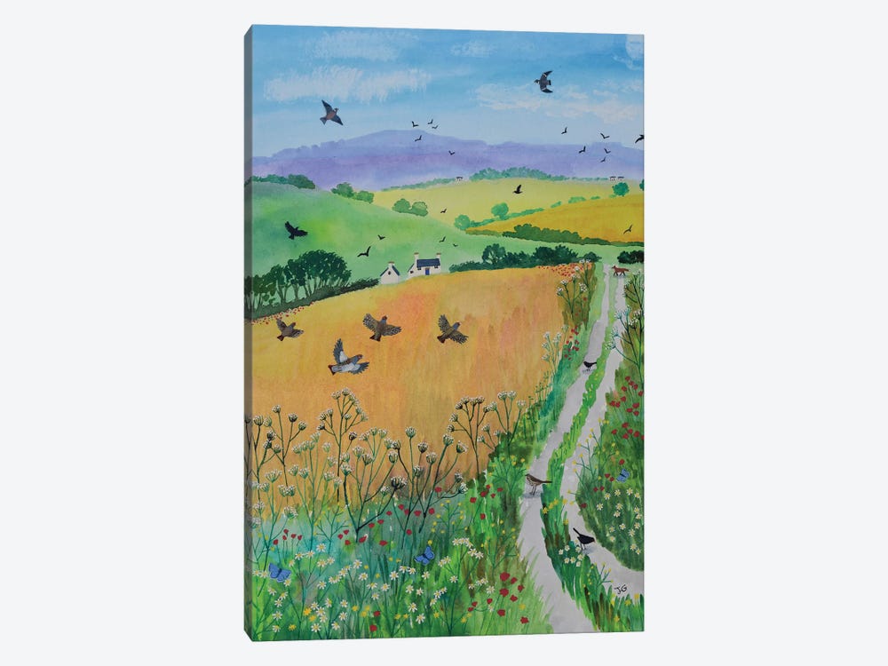 Down Harvest Lane by Jo Grundy 1-piece Canvas Art Print