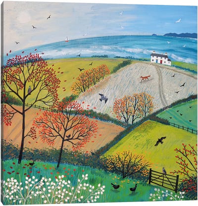 Autumn Breeze Canvas Art Print - Countryside Art