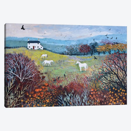 Autumn At White Horse Cottage Canvas Print #JOG40} by Jo Grundy Art Print