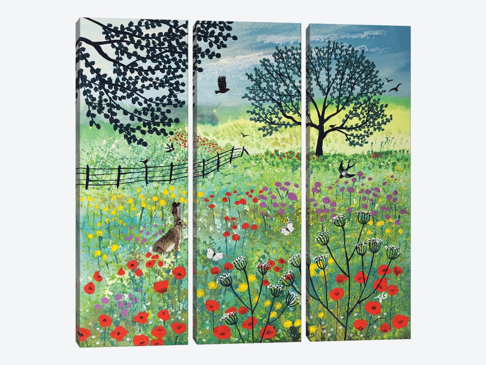 In Summer Meadow by Jo Grundy 3-piece Canvas Art