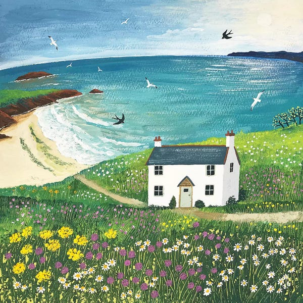 Jo Grundy: Seaside Cottage by Jo Grundy