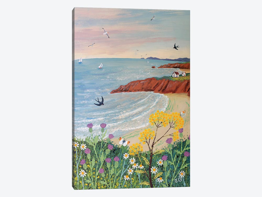 By Red Cliff Bay by Jo Grundy 1-piece Canvas Print