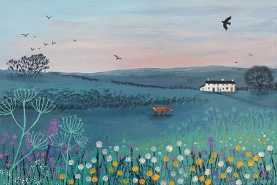 Across Dusky Meadow by Jo Grundy framed wall art