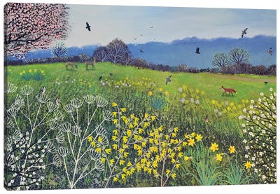 Spring Hope Canvas Art Print - Folk Art