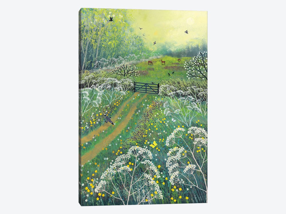 The Gate To May Meadow by Jo Grundy 1-piece Canvas Wall Art