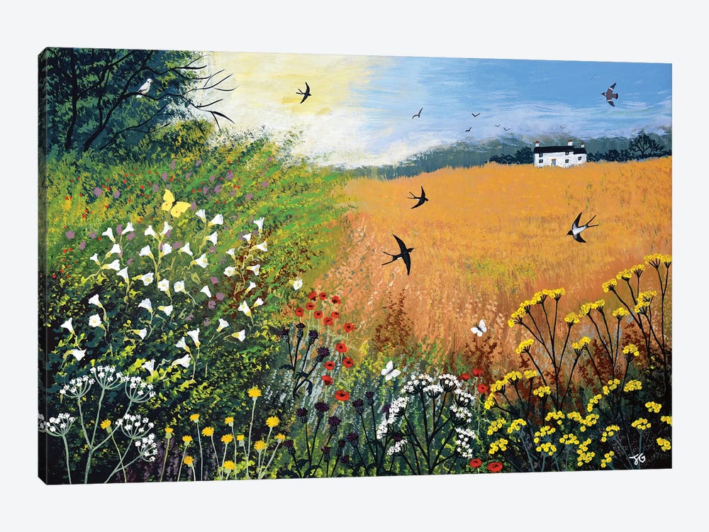 Harvest Swallows 1-piece Canvas Print