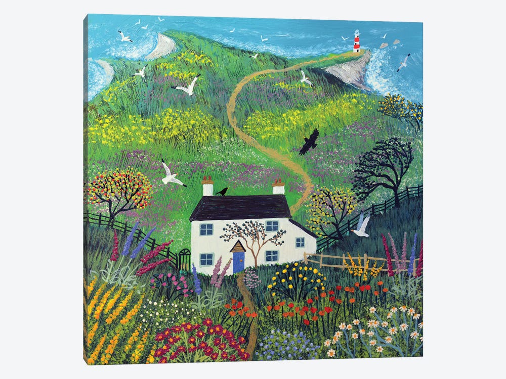 The Path To The Lighthouse by Jo Grundy 1-piece Canvas Wall Art