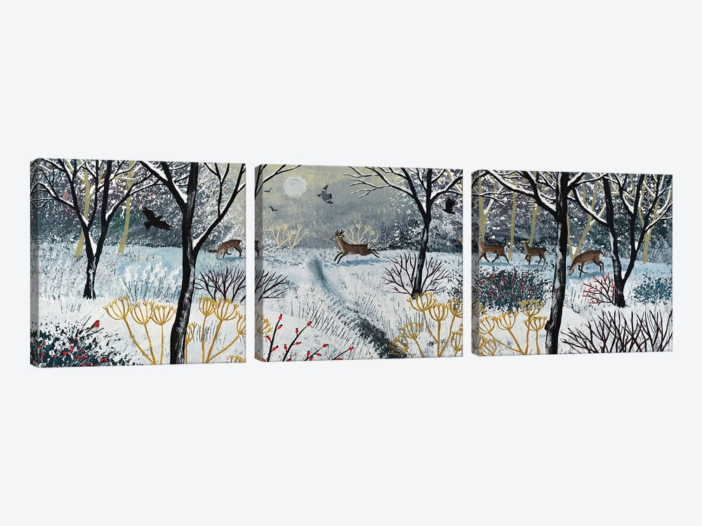 Through The Silence Of Snow by Jo Grundy 3-piece Canvas Artwork