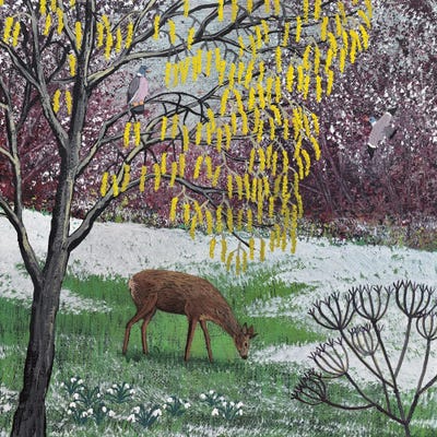 By The Catkin Tree by Jo Grundy framed wall art