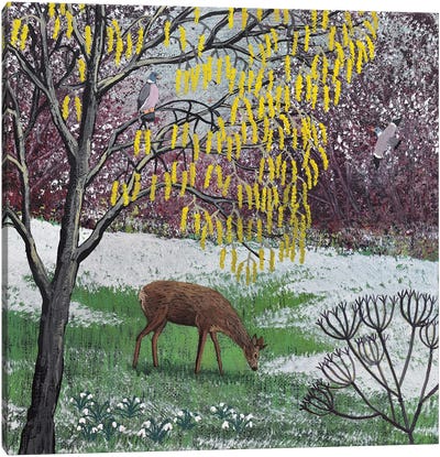 By The Catkin Tree Canvas Art Print - Jo Grundy