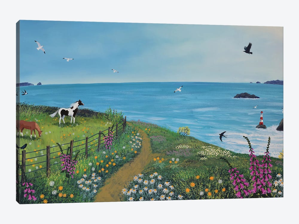 Looking Out To Sea by Jo Grundy 1-piece Canvas Wall Art