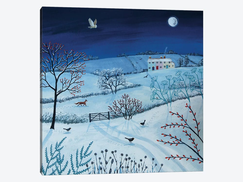 One Snowy Night by Jo Grundy 1-piece Canvas Artwork