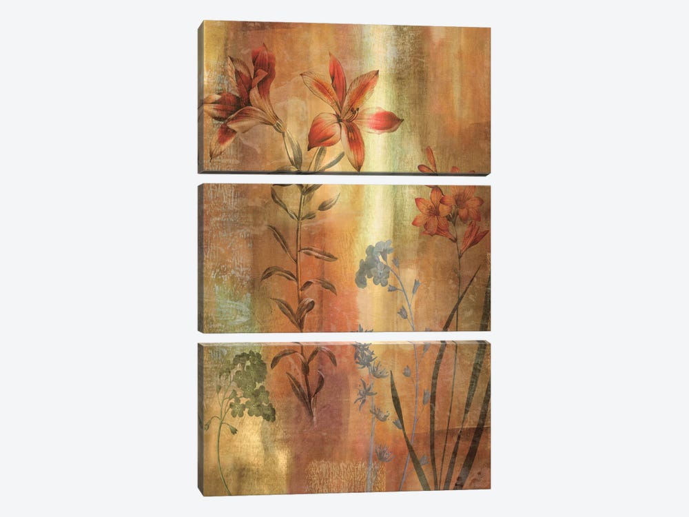 Tulip Garden I 3-piece Canvas Art Print