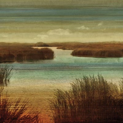 On The Water I by John Seba metal wall art