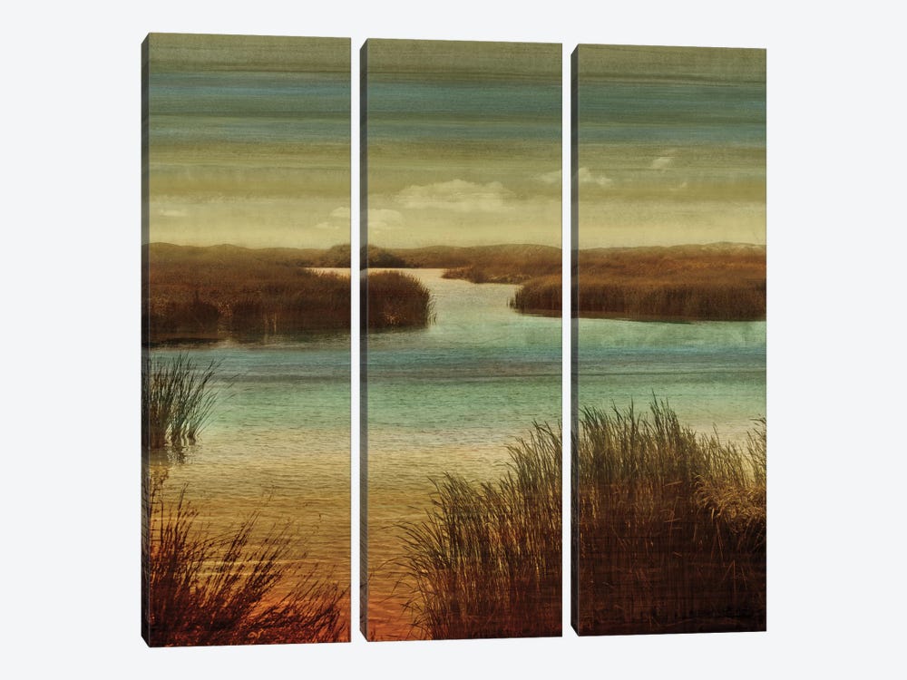 On The Water I by John Seba 3-piece Canvas Art Print