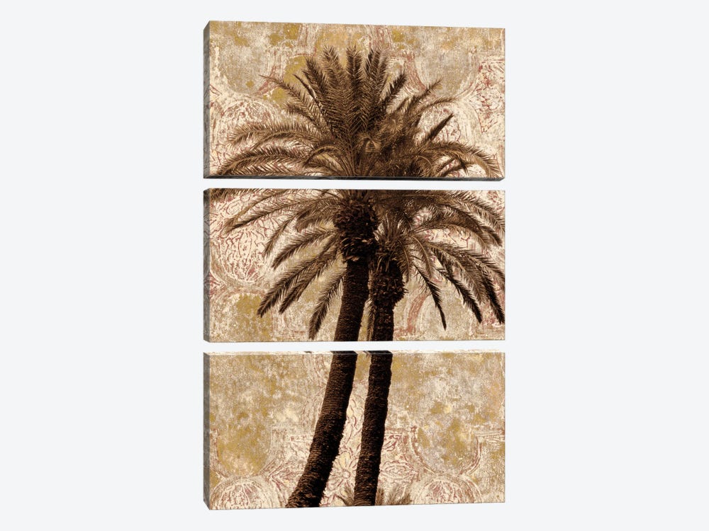 Palm Collage I by John Seba 3-piece Canvas Wall Art