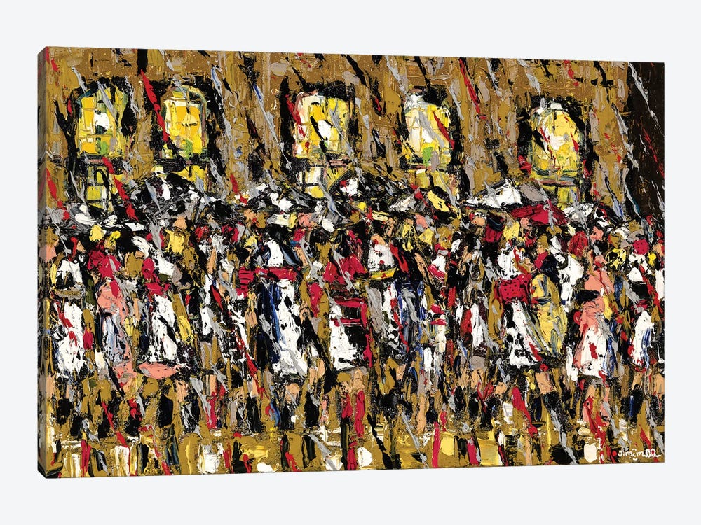 Moving Crowd by Joachim Mcmillan 1-piece Canvas Print