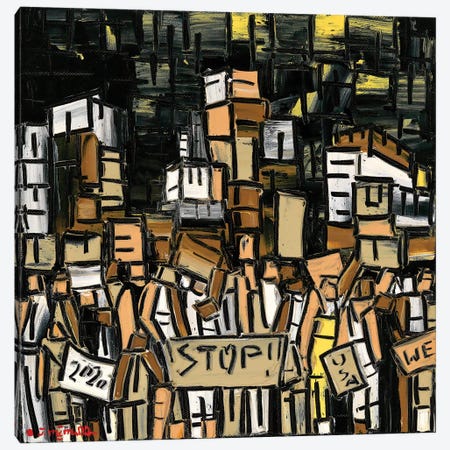 Protest Revolution Canvas Print #JOI67} by Joachim Mcmillan Canvas Artwork