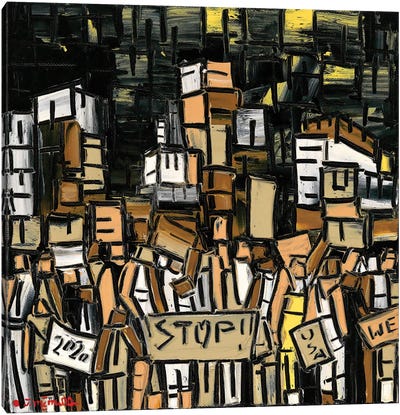 Protest Revolution Canvas Art Print - Joachim Mcmillan