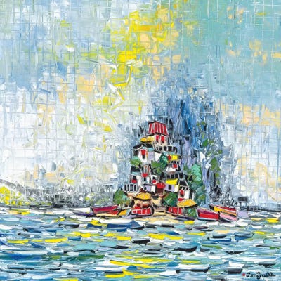 Castle Island by Joachim Mcmillan framed canvas print