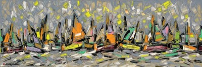 Motion Sails by Joachim Mcmillan framed canvas print