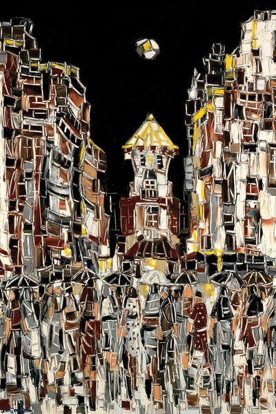 Mosaic Plaza by Joachim Mcmillan framed canvas print