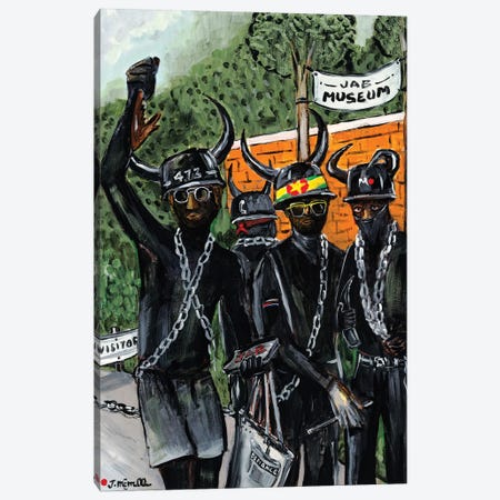 Black Jab Canvas Print #JOI82} by Joachim Mcmillan Art Print